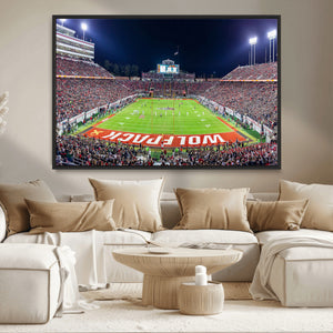 NC State Wolfpack Canvas Print - Raleigh Carter-Finley