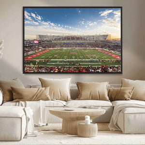 Framed Houston Cougars Football Team Print - Houston TDECU