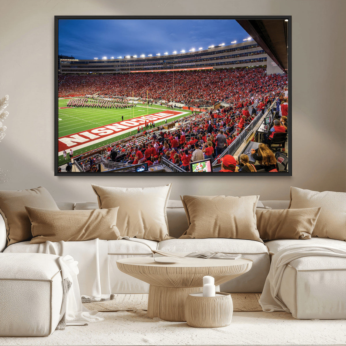 Wisconsin Badgers Football Team Print - Madison Camp Randall
