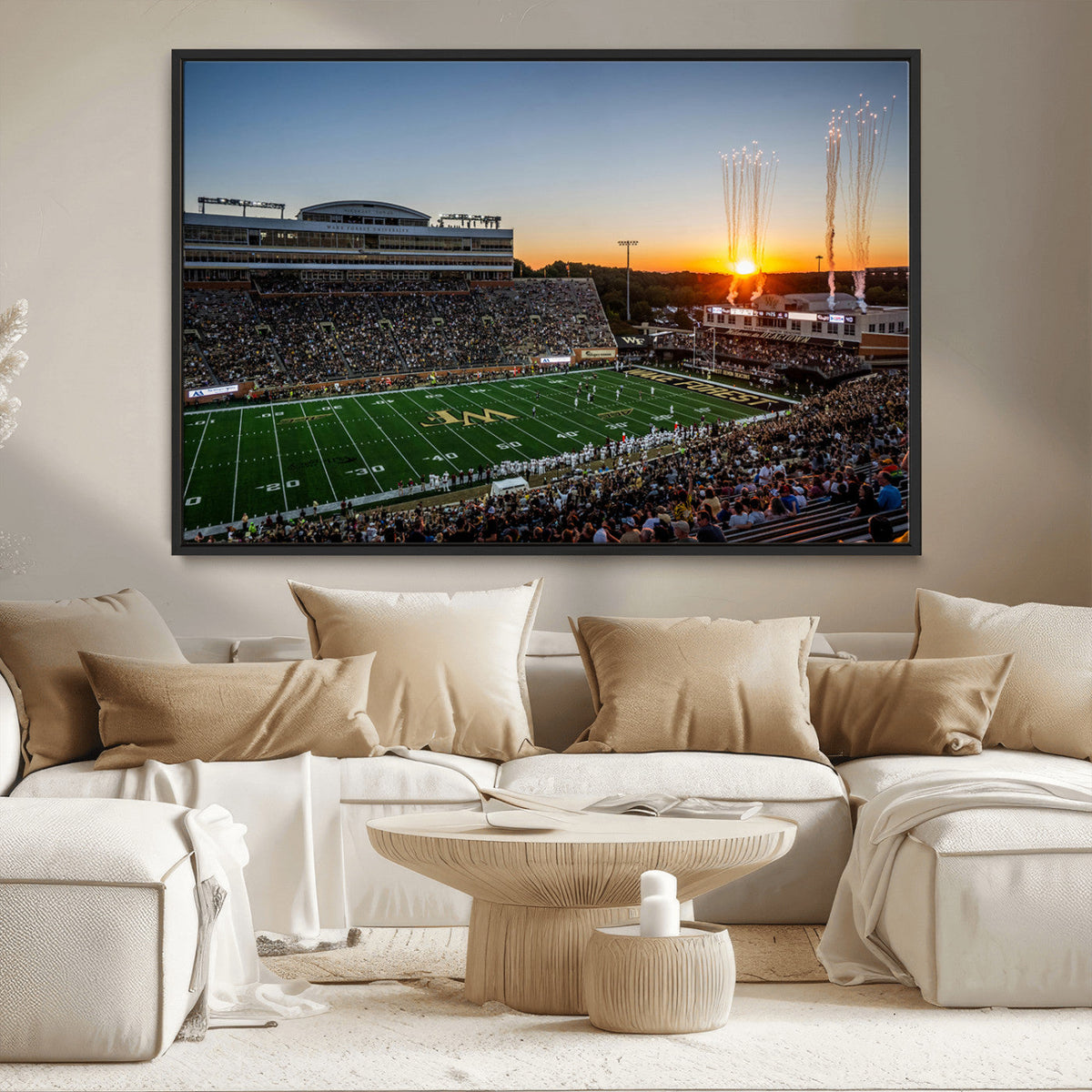 Demon Deacons Football Team Print Canvas- Winston-Salem