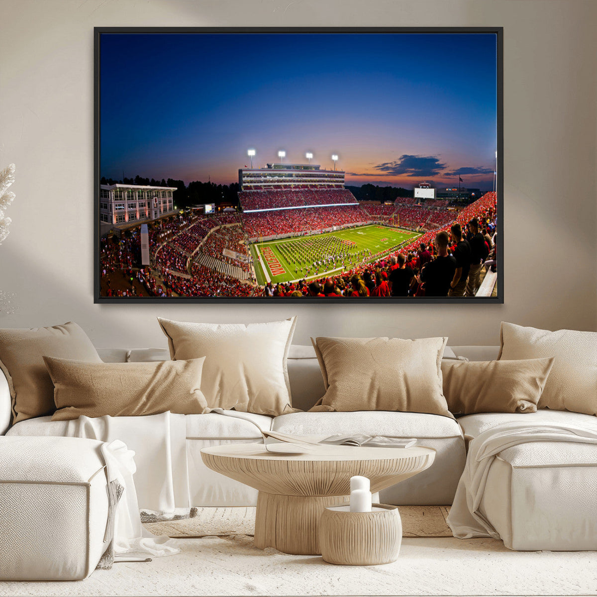 Wolfpack Football Team Wall Art Print - Raleigh