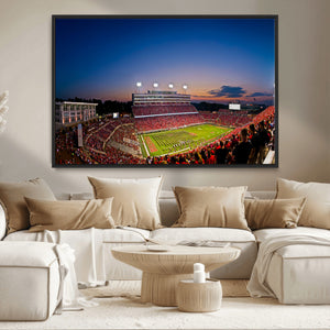 Wolfpack Football Team Wall Art Print - Raleigh