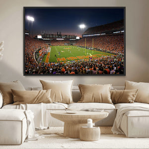 Clemson University Tigers Art Print, Football Team Print -