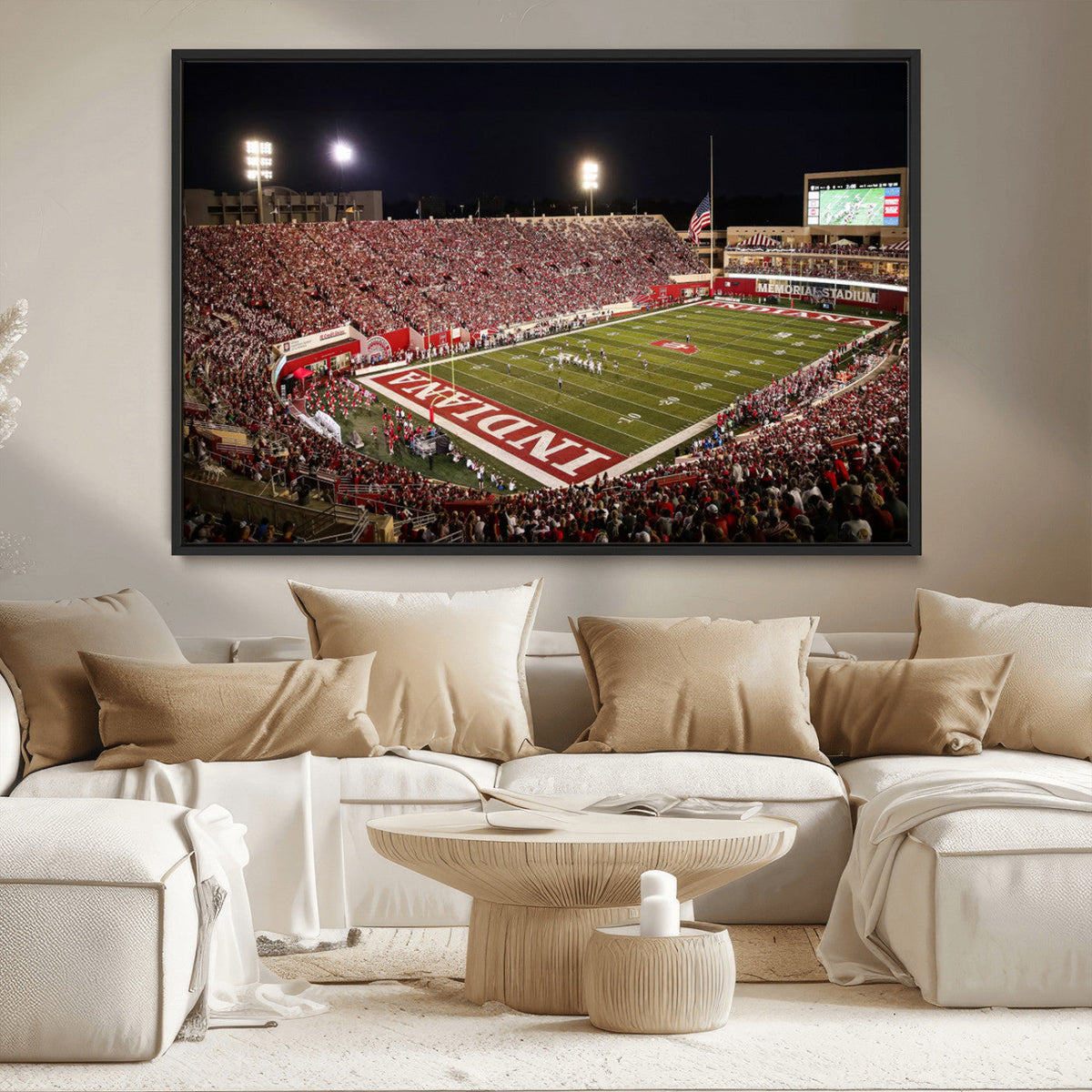 Indiana University Hoosiers Football Team Print Canvas -