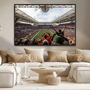 Miami Hurricanes Football Team Wall Art Print - Miami Hard