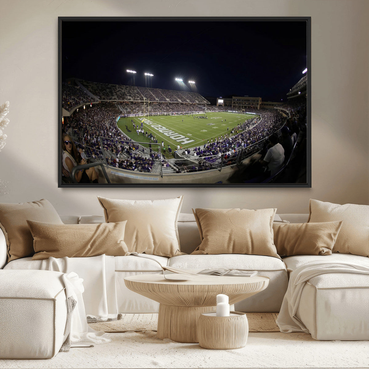TCU Horned Frogs Football Team Print - Fort Worth Amon G.