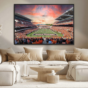 Oregon State Beavers Football Team Print - Corvallis Reser