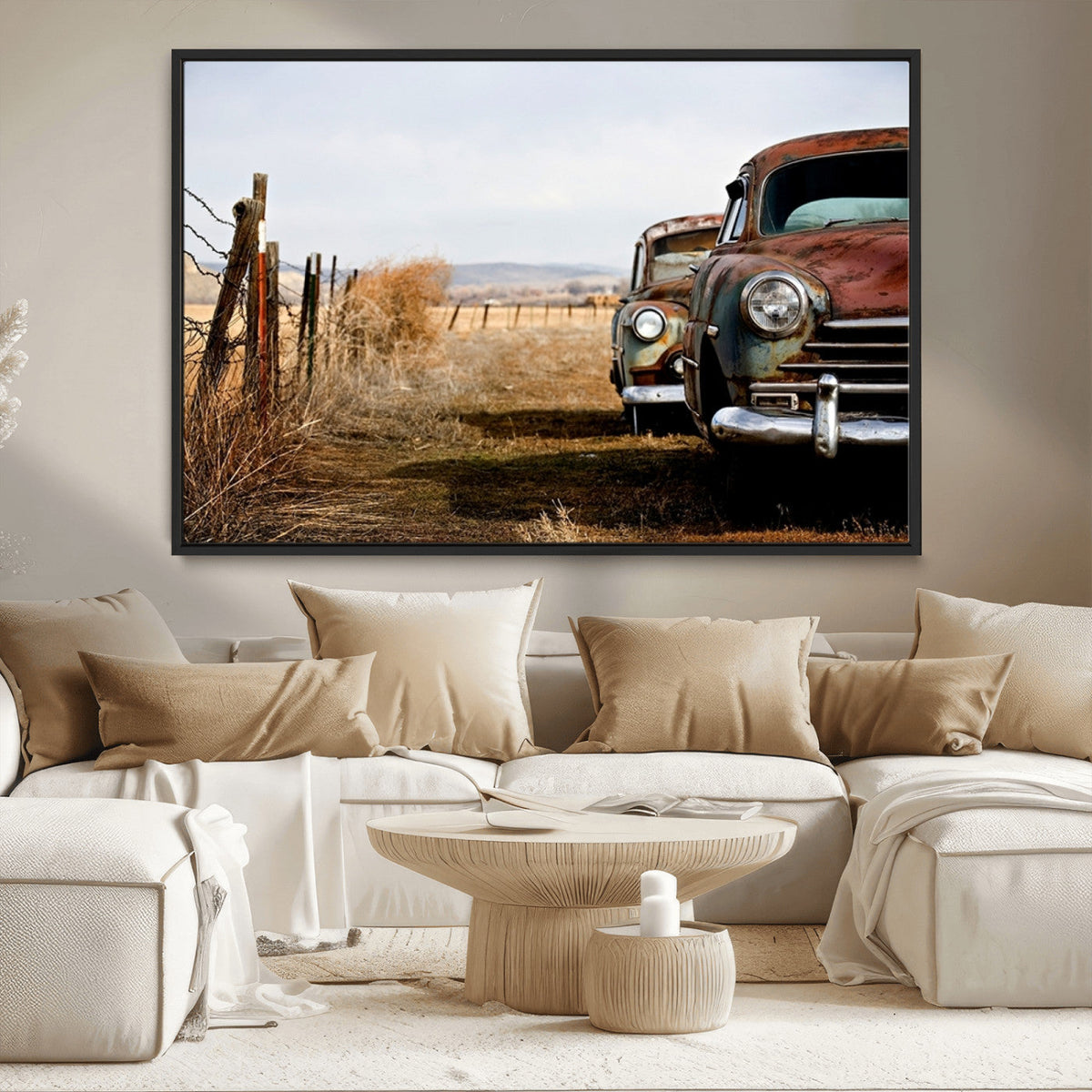 Classic Cars Vintage Wall Art Canvas Print