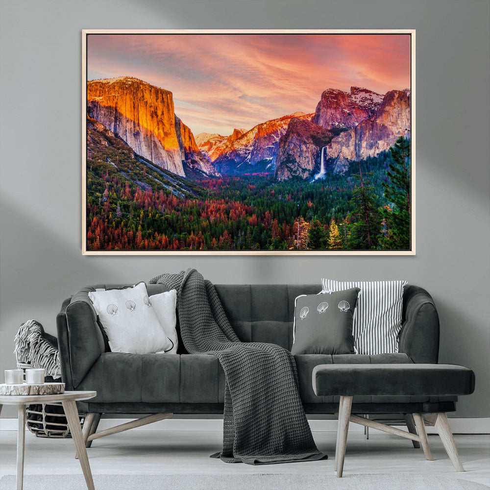 Yosemite Nal Park Wall Art Landscape Canvas Print El Capitan