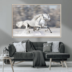 The White Horses Wall Art, Framed White Horses Wall Art