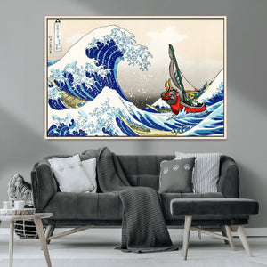 Katsushika Hokusai Kanagawa Giant Wave Wall Art Canvas Print