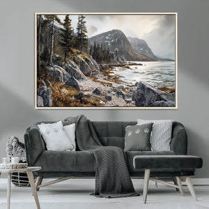 Serene Coastal View of Acadia National Park - Stunning