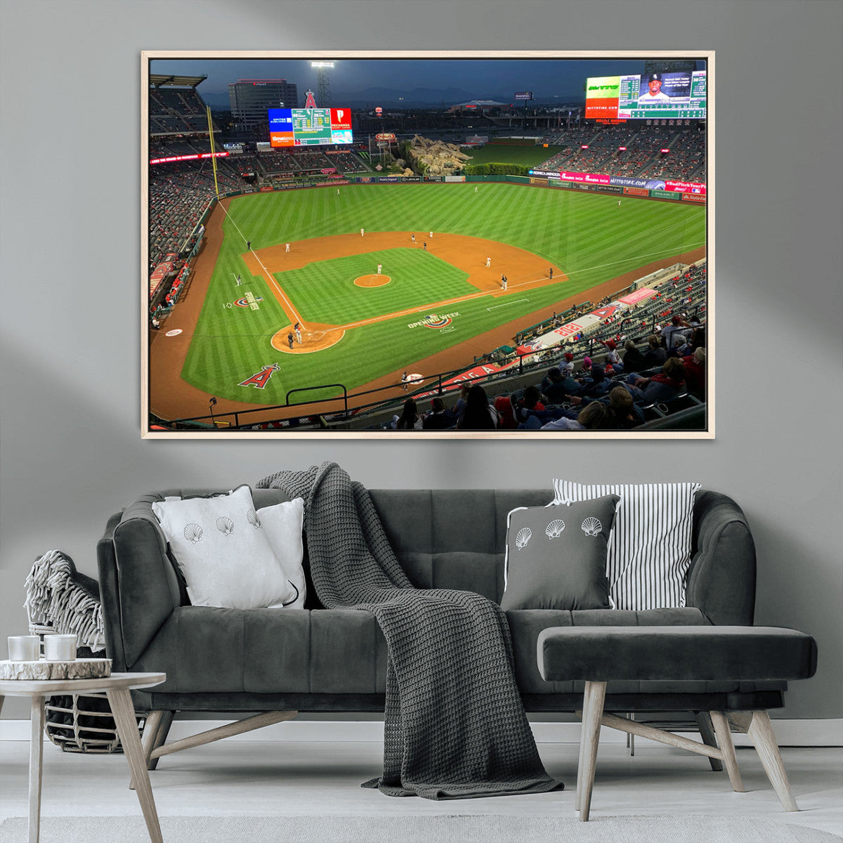 Angel Stadium Aerial Canvas Print – Los Angeles Angels