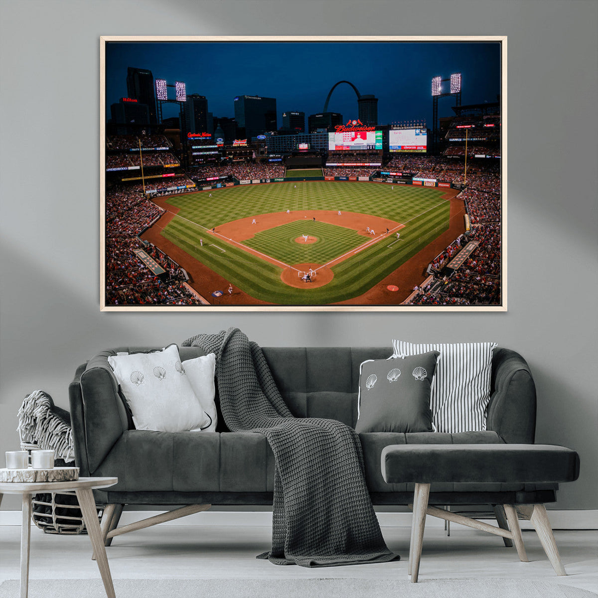 St. Louis Cardinals Baseball Team Print - Busch Stadium Wall