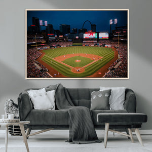 St. Louis Cardinals Baseball Team Print - Busch Stadium Wall