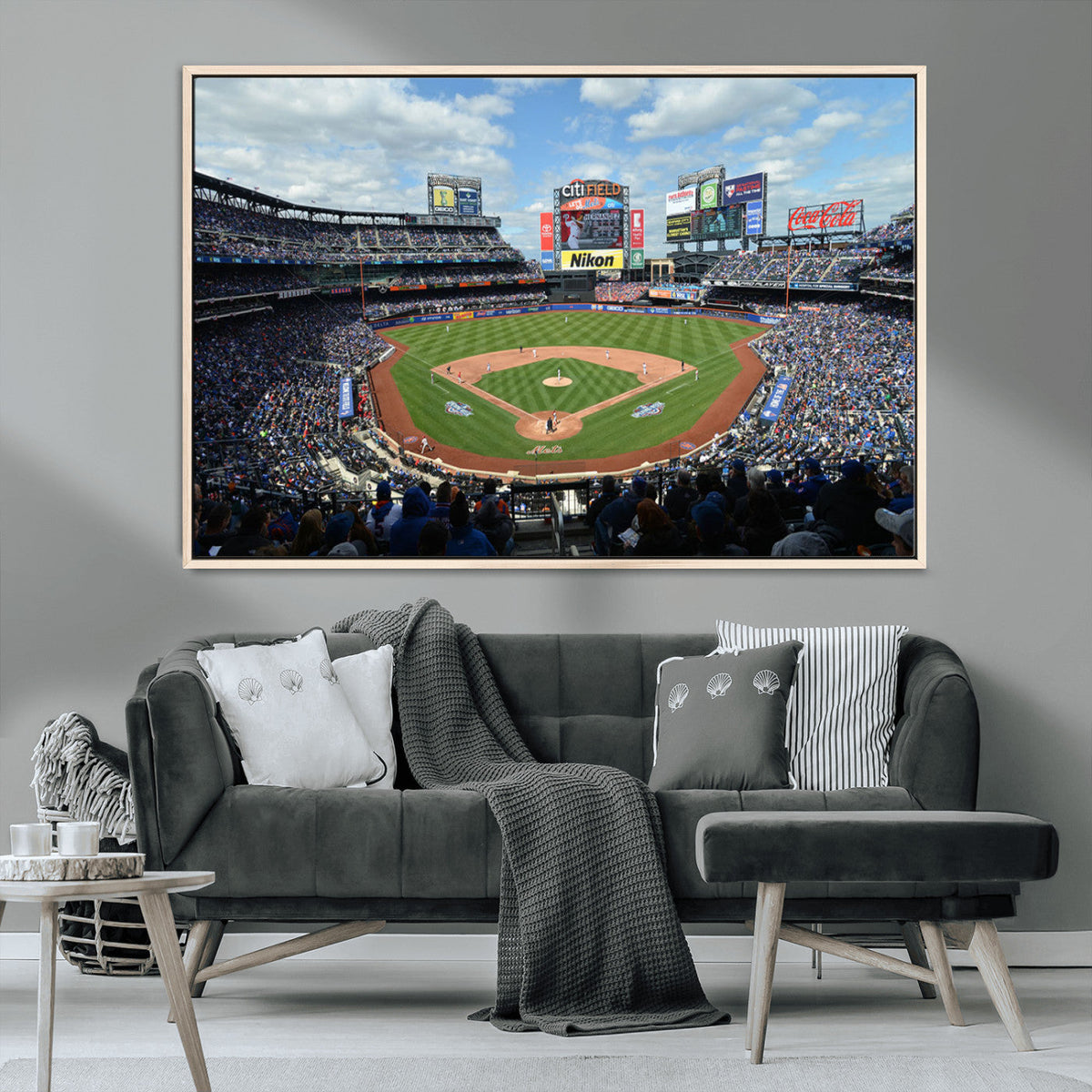 New York Mets Baseball Team Print - Citi Field Stadium Wall