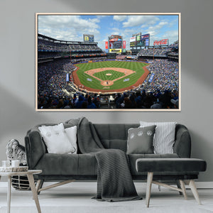 New York Mets Baseball Team Print - Citi Field Stadium Wall