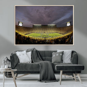 Michigan Wolverines Print - Michigan Stadium Wall Art Canvas
