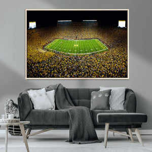 Stadium in Michigan Wall Art Canvas Print, Framed American