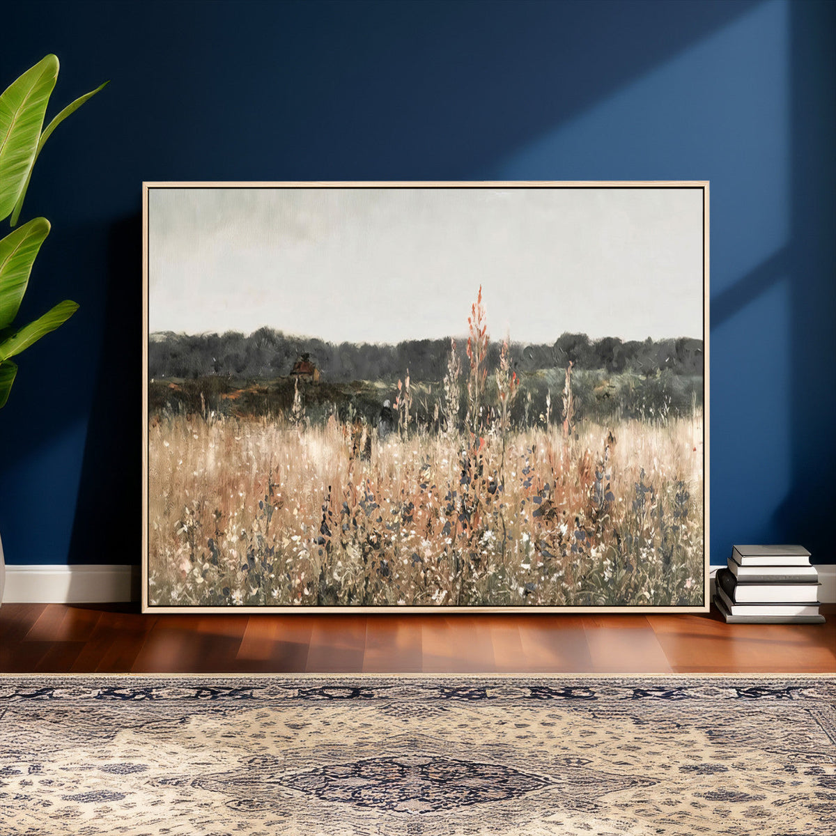 Rustic Field Landscape Wall Art Print, Giclee Canvas Wall