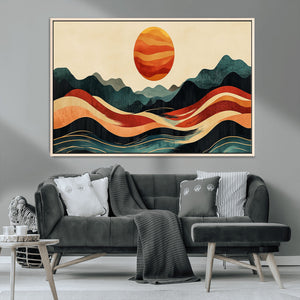 Mountain Triptych Wall Art Canvas Print – Western Nature