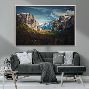 Yosemite National Wall Art Canvas Print – Framed Mountain