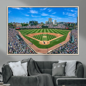 Wrigley Field Baseball Stadium Canvas Wall Art – Packed