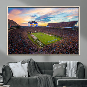 Jordan-Hare Stadium Wall Art Canvas Print, Football Stadium
