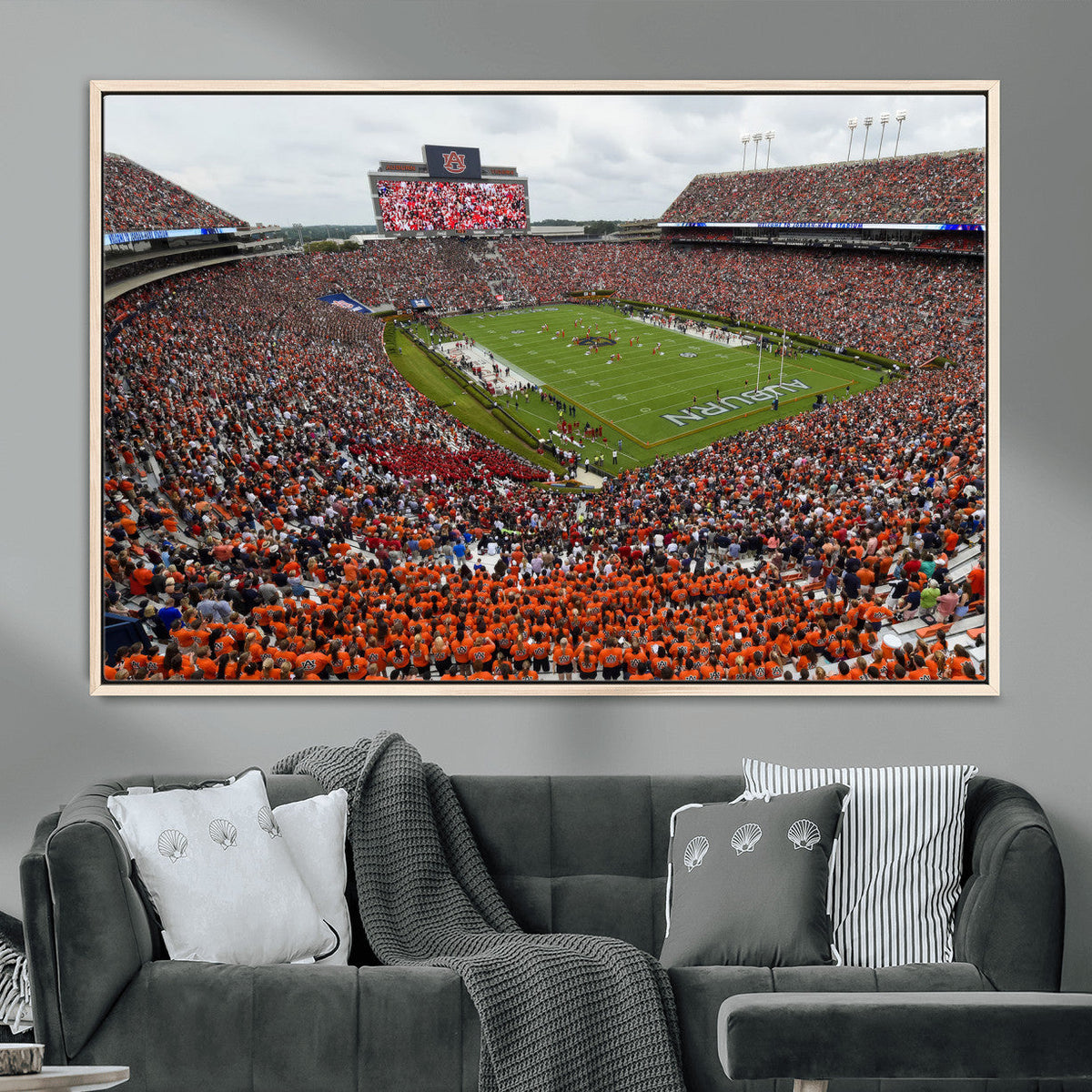 Jordan-Hare Stadium Wall Art Canvas Print, College Sports