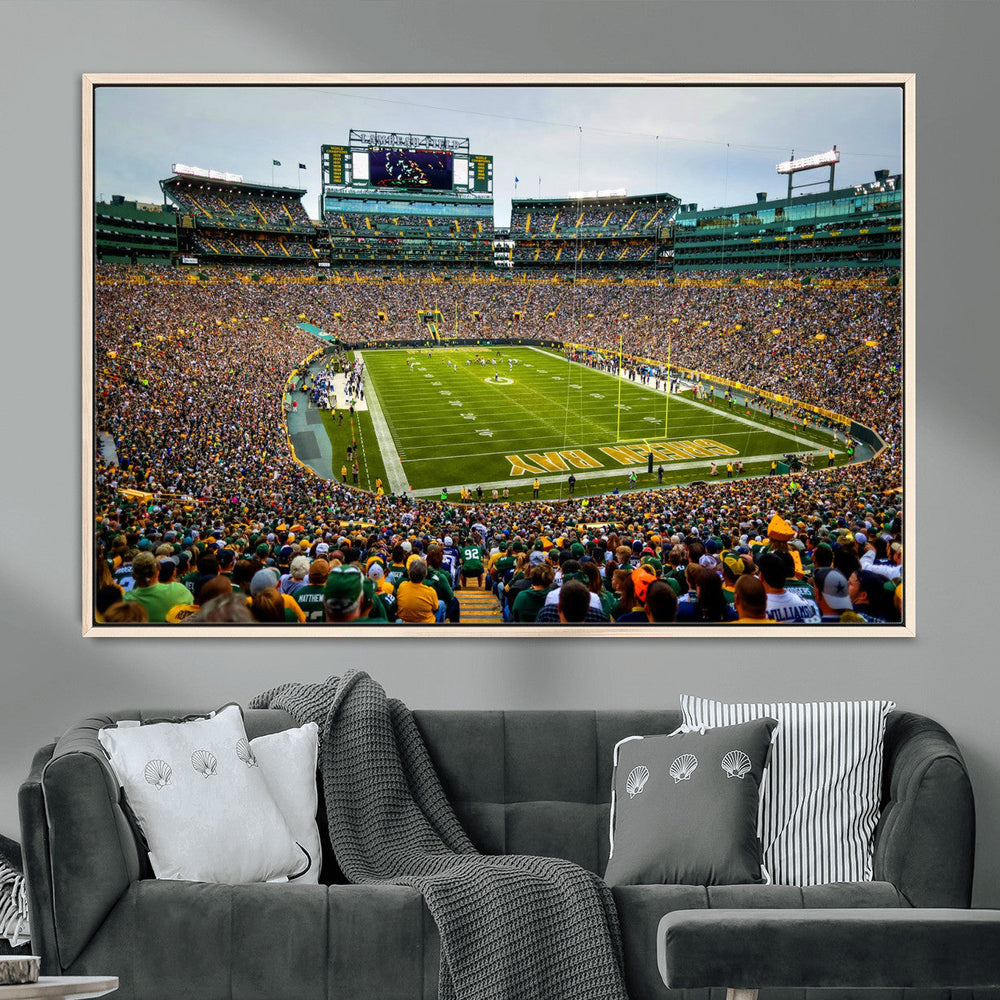 Green Bay Packers Lambeau Field Stadium Wall Art Canvas