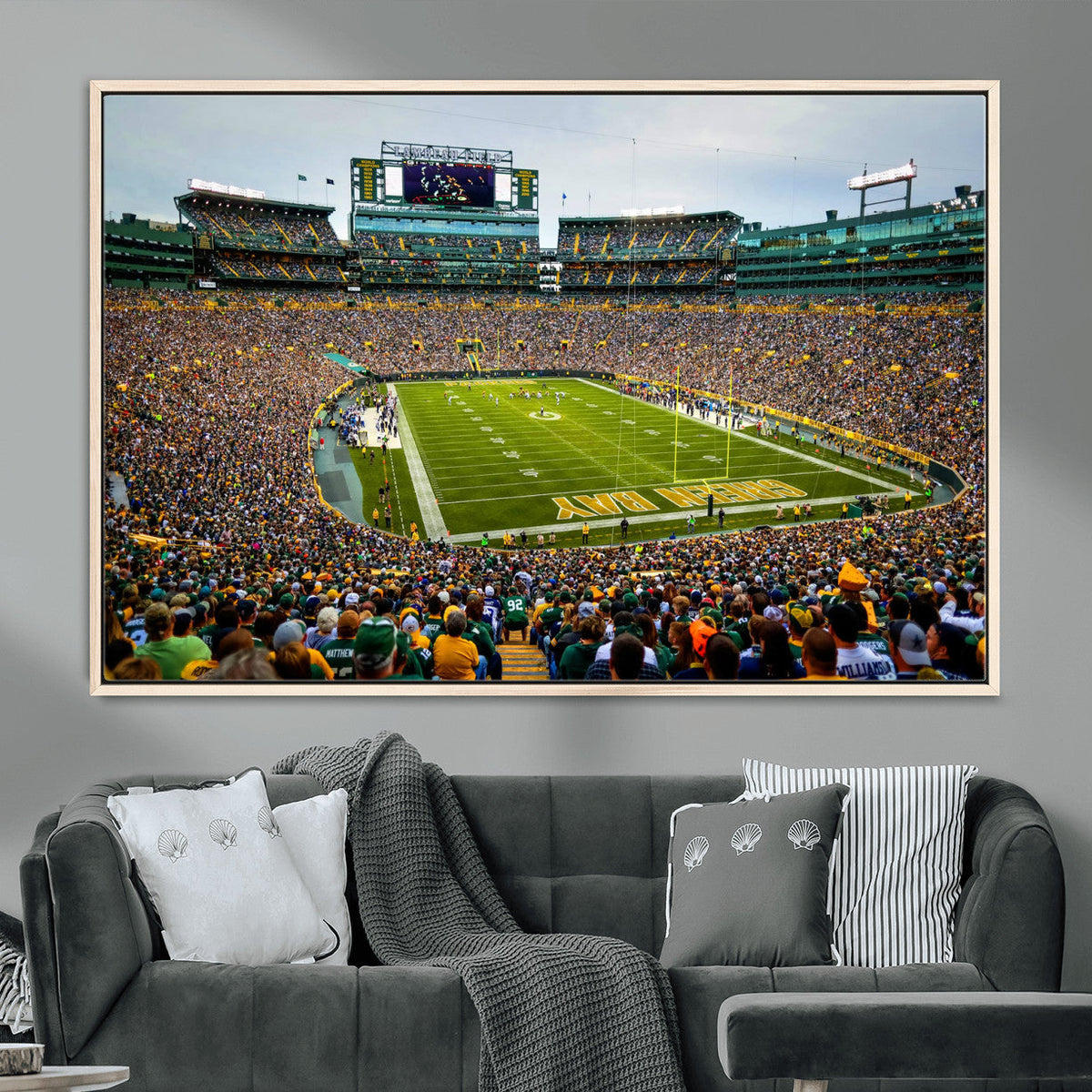 Green Bay Packers Lambeau Field Stadium Wall Art Canvas
