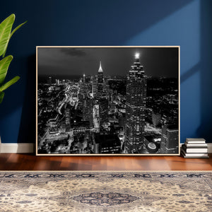 Atlanta Skyline Wall Art Canvas Print, Atlanta Downtown