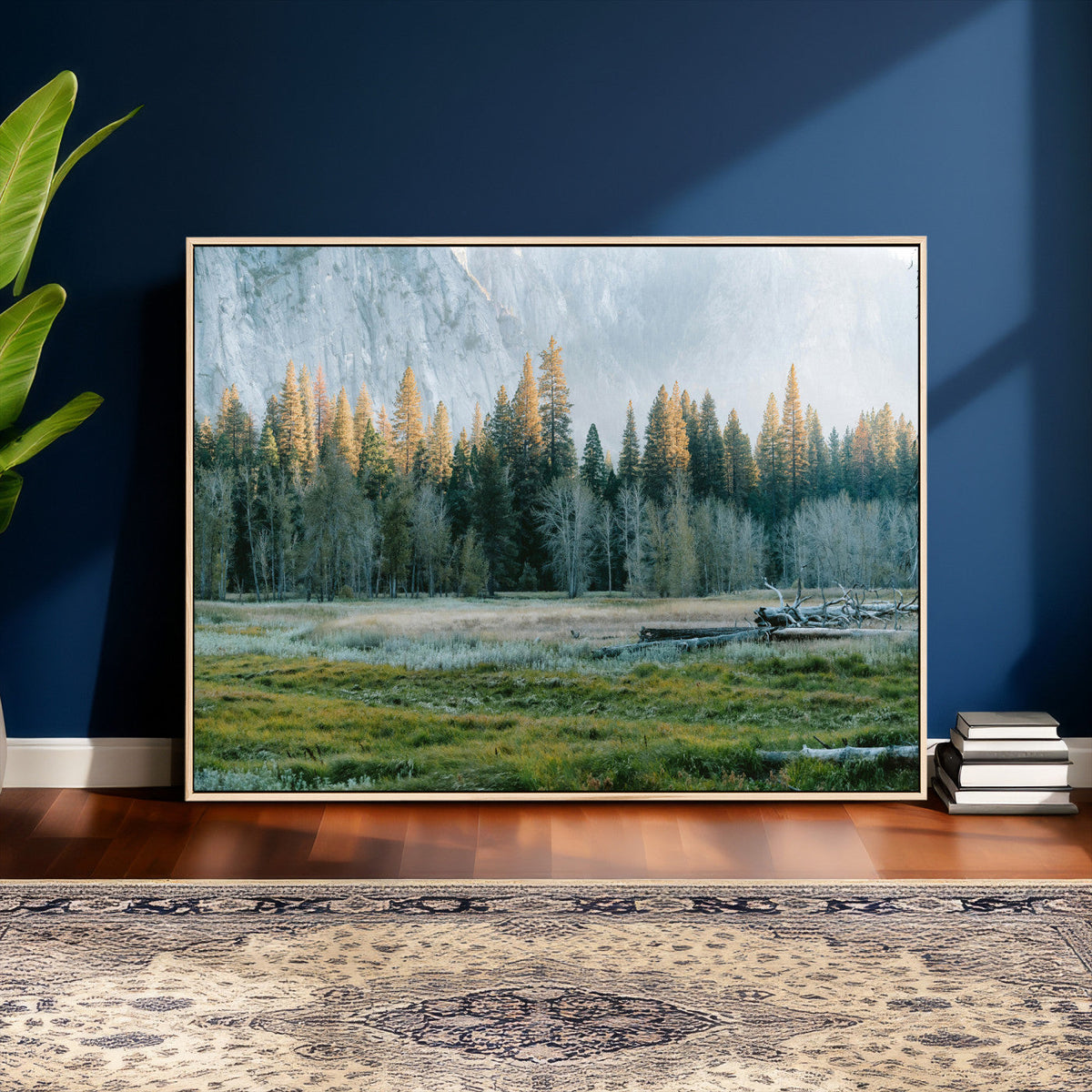 Forest Meadow Wall Art Canvas Print, Pine Tree Landscape