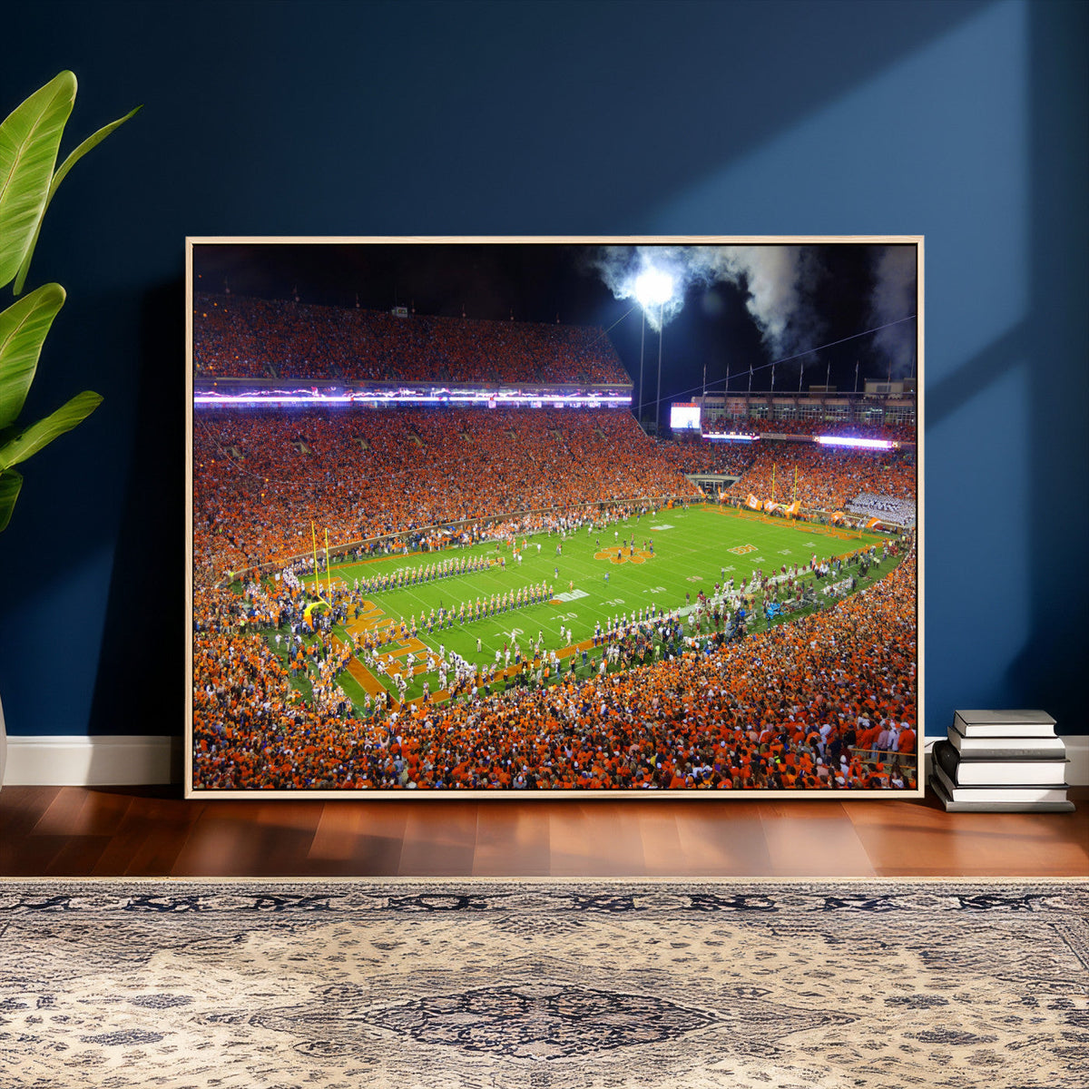 Clemson Football Stadium Wall Art Canvas Print, College