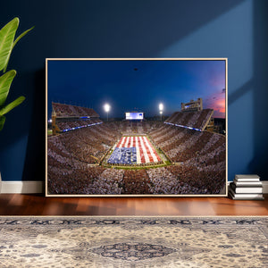 Oklahoma Sooners Memorial Stadium Wall Art Canvas Print,