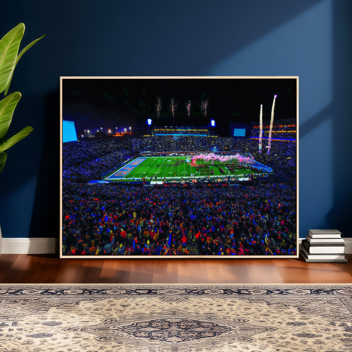 Ole Miss Rebels Vaught Hemingway Stadium Wall Art Canvas
