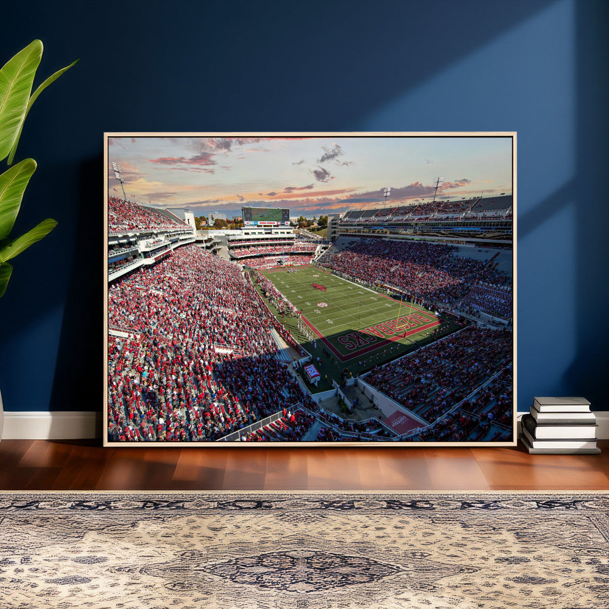 Donald W. Reynolds Razorback Stadium Wall Art Canvas Print –