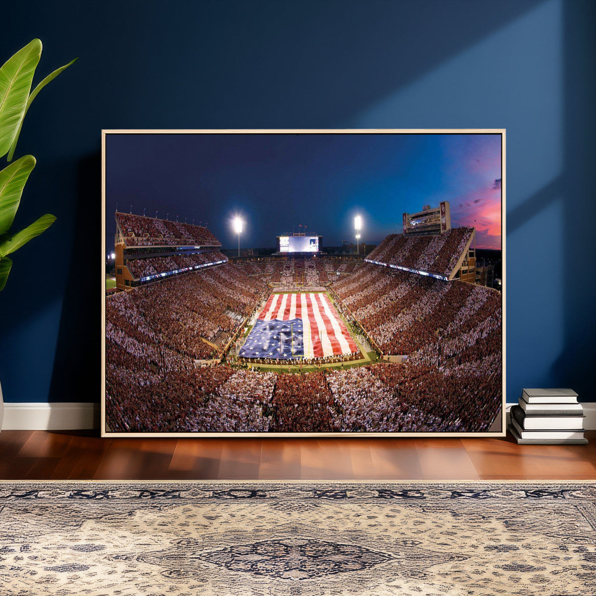 Oklahoma Memorial Stadium Wall Art Canvas Print – Oklahoma