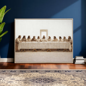 The Last Supper Wall Art Canvas Print, Jesus Christ Biblical