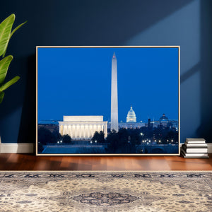 Washington DC Skyline Wall Art Canvas Print – Lincoln