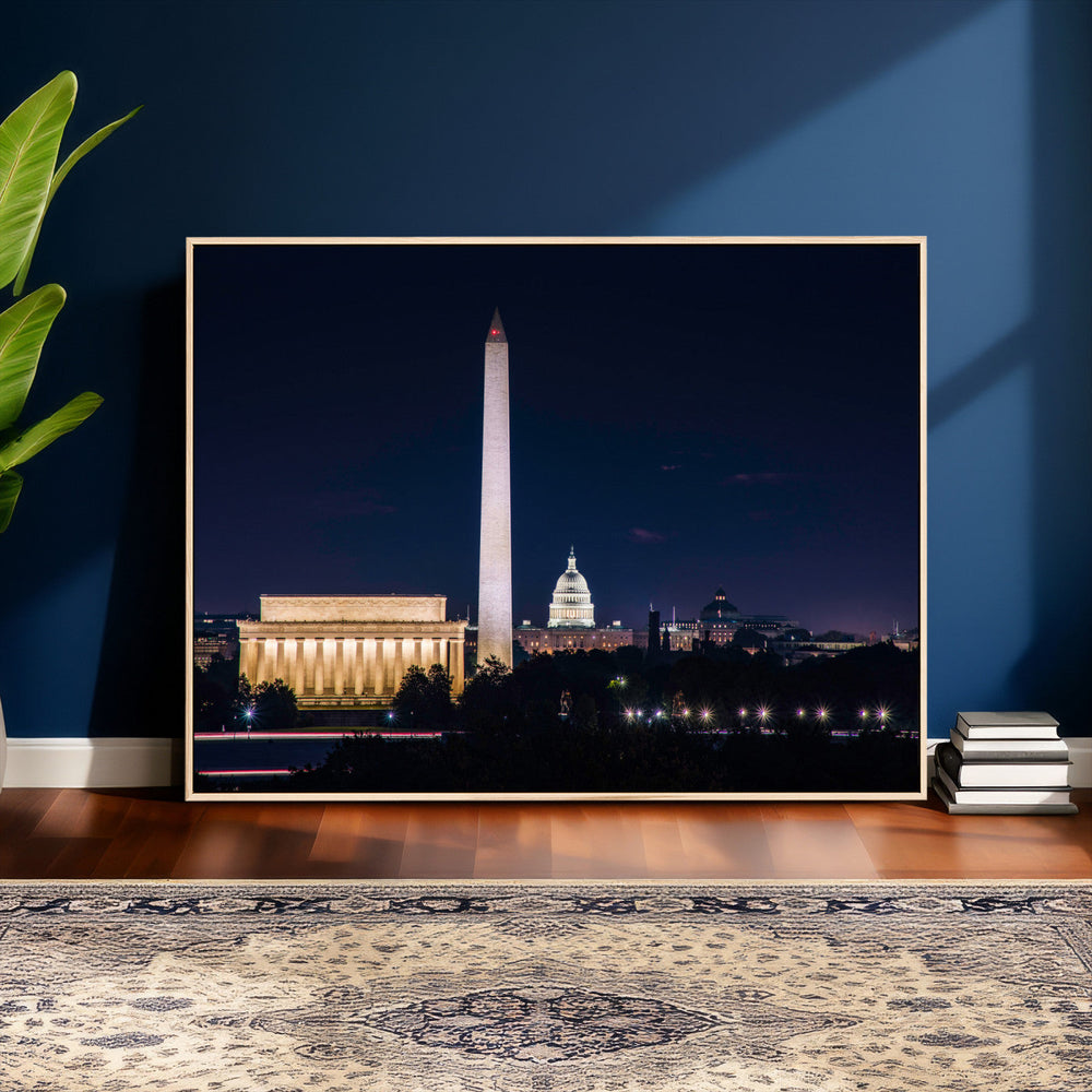 Washington White House Skyline Wall Art Canvas Print –