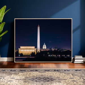 Washington White House Skyline Wall Art Canvas Print –