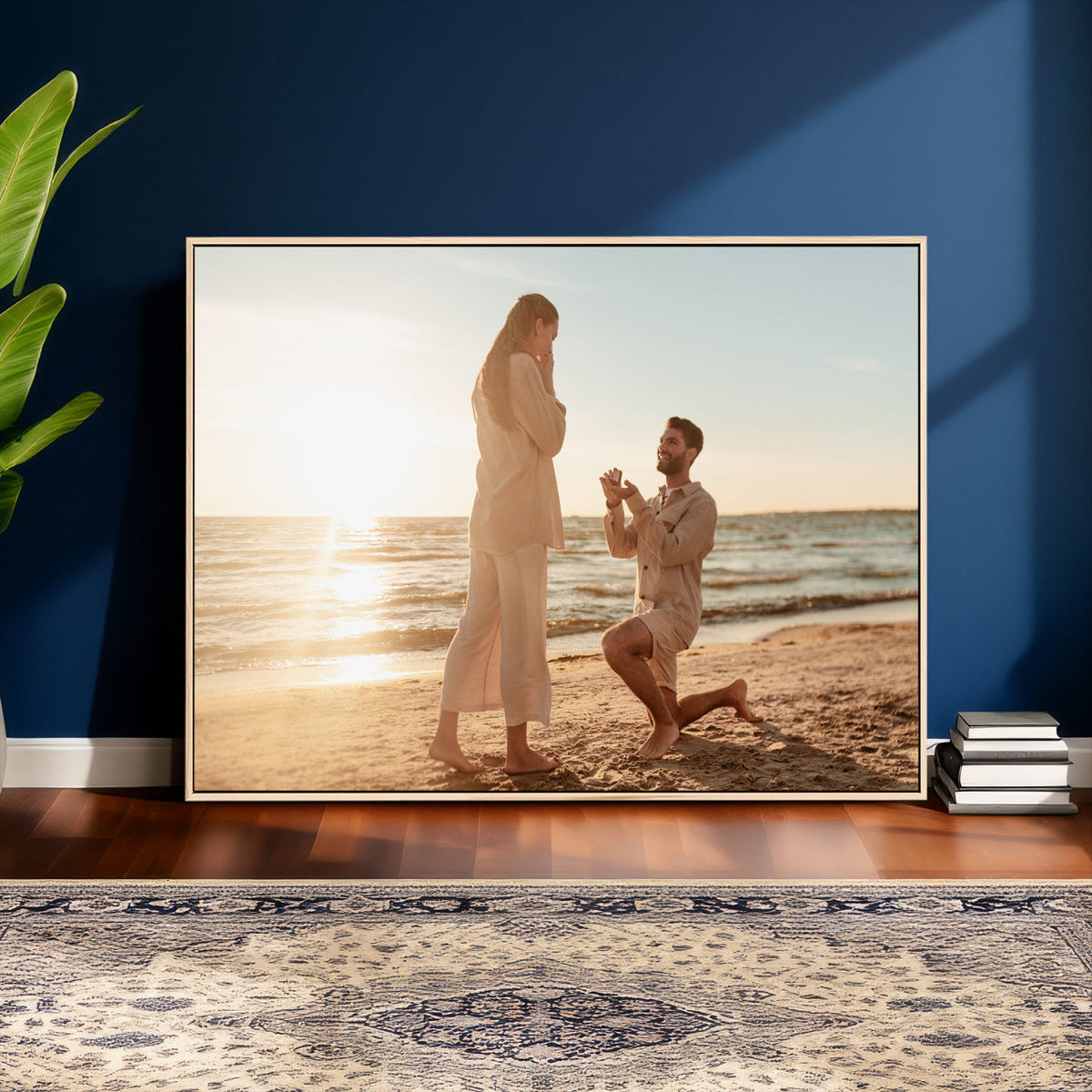 Custom Photo Framed Canvas Wall Art, Personalized Picture Print