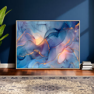 Colorful Abstract Canvas Wall Art Print, Vibrant Popup Color Art Print