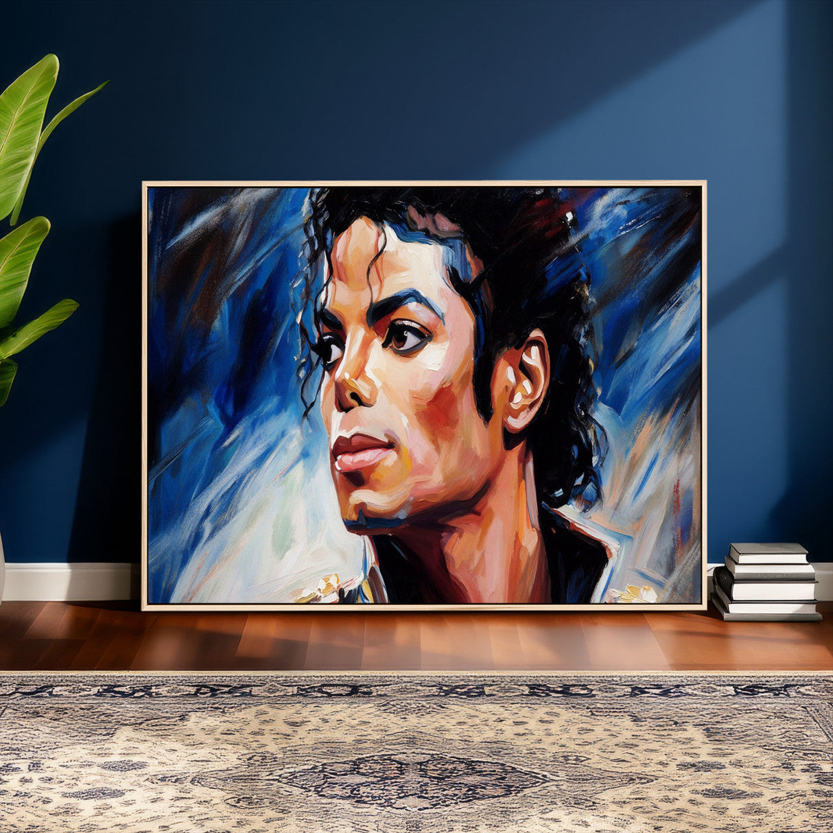 Abstract Michael Jackson Photo Wall Art Canvas Print