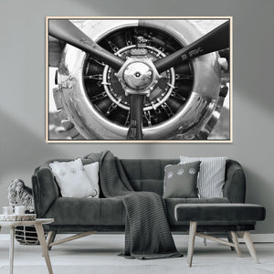 Vintage Airplane Wall Art Canvas Print