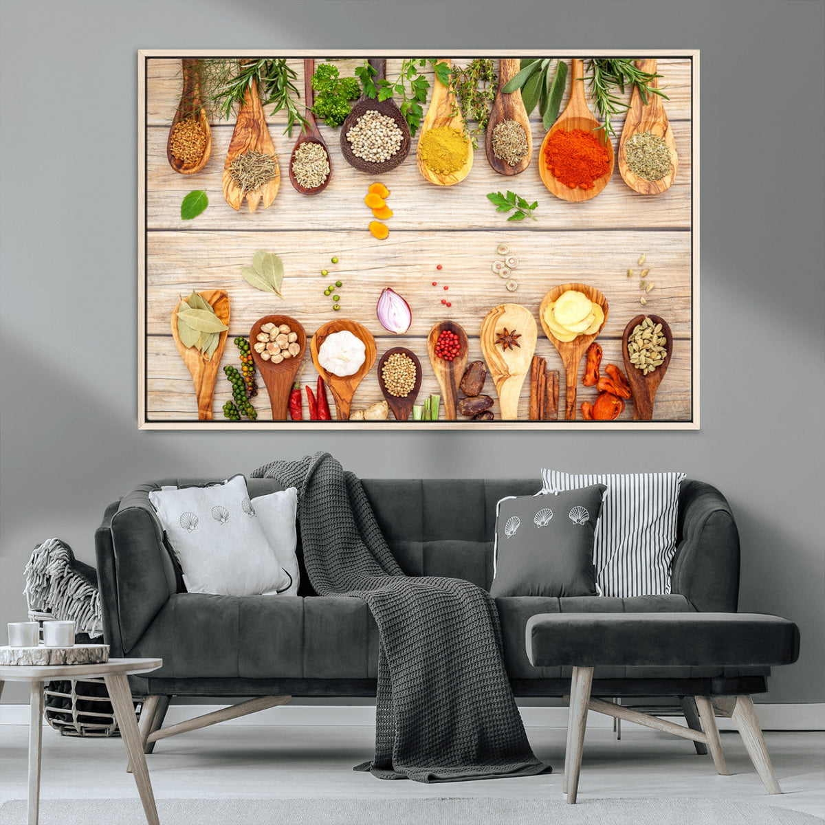 Kitchen Spice on the Table Wall Art, Kitchen Spice Wall Art