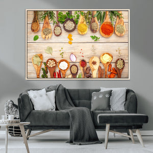 Kitchen Spice on the Table Wall Art, Kitchen Spice Wall Art
