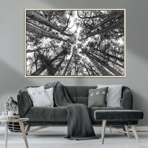 Trees Contemporary Art Canvas Print