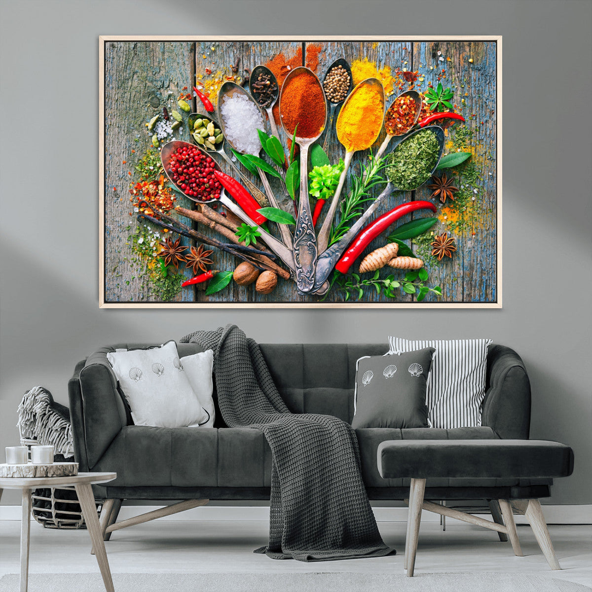 Spoonful of Spices Cooking Wall Art Canvas Print - Vibrant
